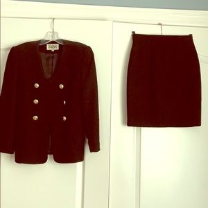Black suit jacket with skirt